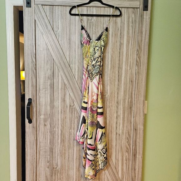 Mary L Couture Silk Zebra Print Dress - Picture 13 of 16